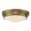 Savoy House Lucerne 3 - Light Flush Mount in  Warm Brass - 3 of 4