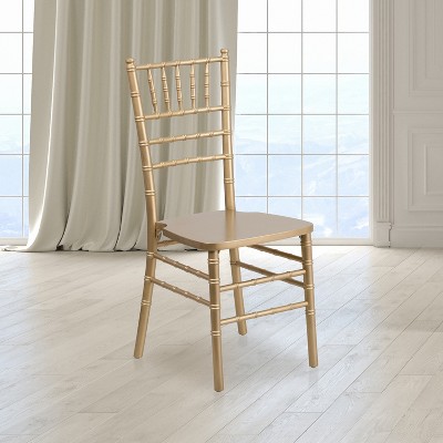 Elegant Gold Wood Chiavari Banquet Chair