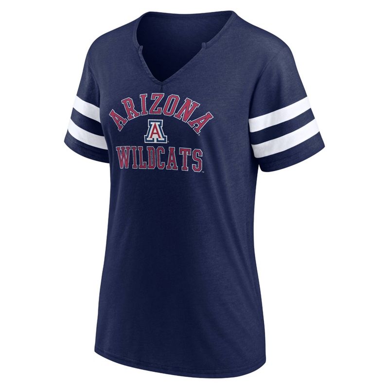 NCAA Arizona Wildcats Women&#39;s V-Neck Notch T-Shirt, 2 of 4