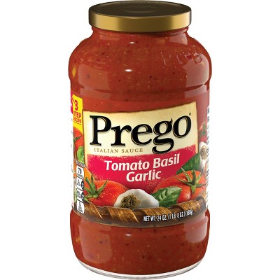 Prego Pasta Sauce Italian Tomato Sauce with Basil & Garlic - 24oz