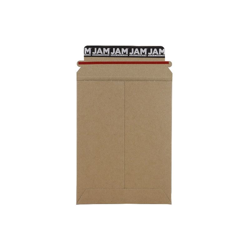 JAM Paper Stay-Flat Photo Mailer Stiff Envelopes w/Self-Adh Closure 6x8 Kraft 8866640, 1 of 4