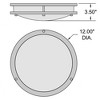 Access Lighting Solero Iii 1 - Light Flush Mount in  Matte Black - 2 of 3