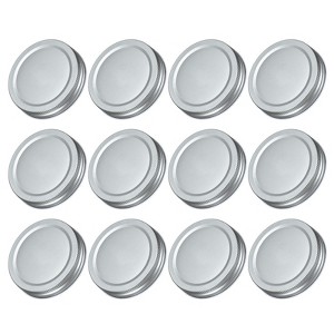 Unique Bargains Regular Leak-Proof Kitchen Storage Mason Jar Lids 50 Pcs - 1 of 4