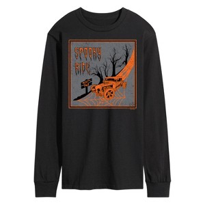 Men's Hot Wheels Halloween Long Sleeve Graphic T-Shirt - Black - Medium - 1 of 4