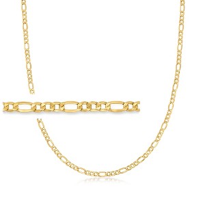 Ross-Simons 3.5mm 14kt Yellow Gold Figaro-Link Necklace - 1 of 3
