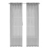 Kate Aurora Chic Living Jillian 2 Piece Ultra Lux Wide Rod Pocket Sheer Vole Window Curtain Panels - 2 of 2