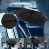 Unique Bargains Portable Rain Umbrella Manual Open Close Windproof Travel - 3 of 4