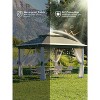 11x11 Pop Up Canopy Tent with Mosquito Netting, Outdoor Canopy Shelter Gazebo Easy Setup, Water & UV Resistant for Garden, Party, Outdoor - 2 of 4