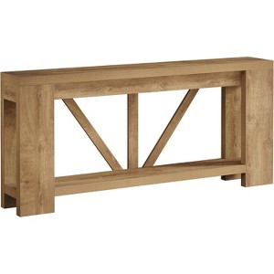 70.9-Inch Extra Long Console Table, 2-Tier Farmhouse Sofa Table Behind Couch, Large Entry Console with Storage for Hallway, Foyer - 1 of 4