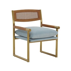 TOV Furniture Harlow Rattan Velvet Chair - 1 of 4