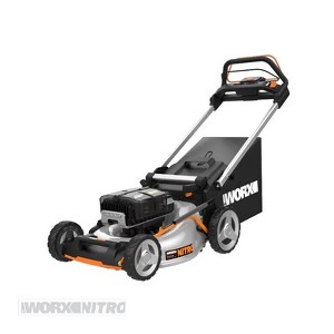Worx Nitro WG761 80V 21" Cordless Self-Propelled Lawn Mower with Brushless Motor & Rear Wheel Drive  (4) Batteries & Charger Included - 1 of 4