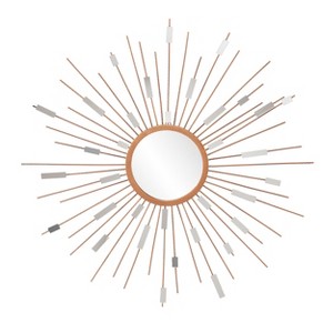 Ardreva Starburst Mirrored Wall Sculpture - Gold - SEI - 1 of 4
