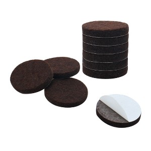 Unique Bargains Felt Self-stick Non-slip Anti-scratch Furniture Pads 10 Pcs - 1 of 4