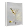 Stupell Industries Olive Martini Glass Cocktail Bar Classic Style Framed Giclee Art, White, 16" x 20" - 2 of 4