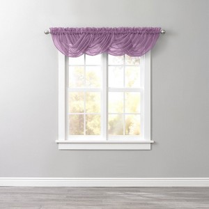 BrylaneHome BH Studio Sheer Voile Toga Valance - 1 of 4