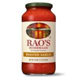 Rao's Homemade Roasted Garlic Tomato Sauce  Premium Quality All Natural Tomato Sauce & Pasta Sauce Keto Friendly & Carb Conscious - 24oz