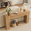 Farmhouse Console Table - Narrow Wood Entryway Sofa Table Behind Couch, Slim Rustic Hallway Furniture for Living Rooms, Foyers, and Apartments - 2 of 4