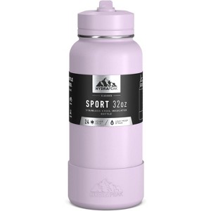 Hydrapeak Sport Stainless Steel Insulated Water Bottle With Spill Proof Straw Lid And Matching Rubber Sport Boot - 1 of 4