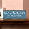 Slickblue Mom Quote Wood Sign, Life’s Better with You, Solid Pine 3.5x10 Plaque, Rustic Gift Style, Multiple Colors - 2 of 3