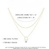 Layered Heart Necklace for Women 18k Gold Plated Dainty Chain Pendant Handmade Jewelry - 3 of 4