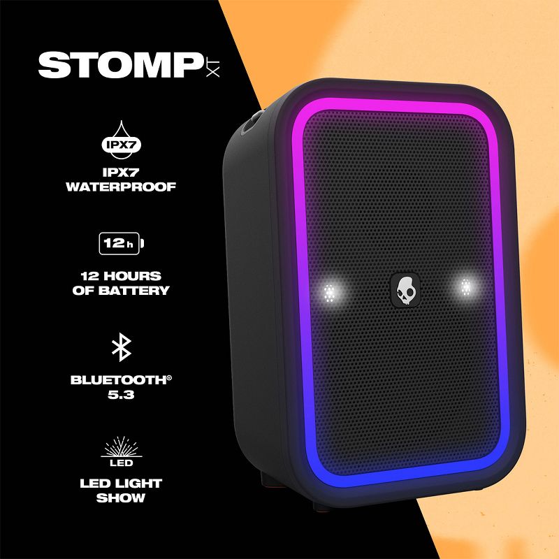 Skullcandy Stomp Wireless Bluetooth Party Speaker (Black), 2 of 8