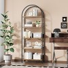Coucheta 70 Inch Tall Arched Bookshelf – 5-Tier Tall Bookcase, Multiple colors Modern Storage Shelf, Holds 30lbs/Shelf for Living Room & Bedroom - 3 of 4