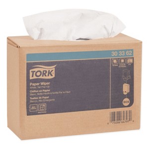 Tork Multipurpose Paper Wiper, 4-Ply, 9.75 x 16.75, White, 125/Box, 8 Boxes/Carton - 1 of 1