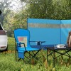 Outsunny Outdoor Folding Beach Camping Chair with Strong Steel Legs, Side Cup Holder, & Durable Oxford Fabric - 3 of 4