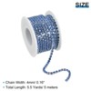Unique Bargains DIY Bag Clothing Decoration Crystal Rhinestone Sew on Close Claw Chain Trim - 2 of 4
