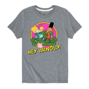 Boys' - Hey Arnold! - Arnold and Friends Short Sleeve Graphic T-Shirt - 1 of 4