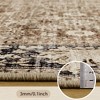 Lahome Oriental Runner Rug Washable Coffee 2'1"x8' Kitchen Runner Rug Low-Pile Soft Farmhouse Print Carpet Runners for Hallways Entryway Laundry - 4 of 4