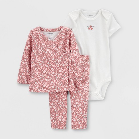  Carter's Baby Girls' 3 Piece Little Character Set 3 Months  Pink: Clothing, Shoes & Jewelry