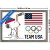 Trends International Team USA x Peanuts – Olympic Hockey Snoopy Framed Wall Poster Prints - 3 of 4