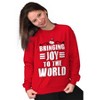Christmas Bringing Joy to the World Sweatshirt for Men or Women Brisco Brands - 3 of 4