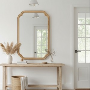 GDFStudio Paelia Modern Country Rounded Corner Decorative Mirror - 1 of 4