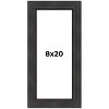 PosterPalooza | Panoramic Traditional Black Picture Frame - UV Acrylic, Foam Board Backing, Hanging Hardware - 2 of 4