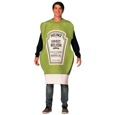 Imposta Costumes Adult Heinz Relish Squeeze Bottle Costume Bodysuit One Size Green