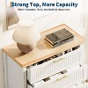 Modern Fluted 4 Drawer Dresser for Bedroom with Metal Handles, 35.4" Tall Chest, Large Clothes Storage Cabinet, Scratch and Water Resistant MDF Wood - 4 of 4