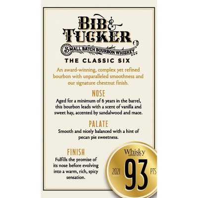 Bib & Tucker Small Batch Bourbon Whiskey - 750ml Bottle