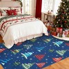 Runner Rug,Washable Rug for Home Decor, Indoor Non Slip Carpet,Soft Low Pile Christmas Rugs with Xmas Tree Motif for Entryway,Living Room,Bedroom - 2 of 4