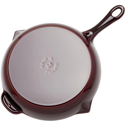 Grenadine Enameled Cast Iron 10-inch Fry Pan with Helper Handle