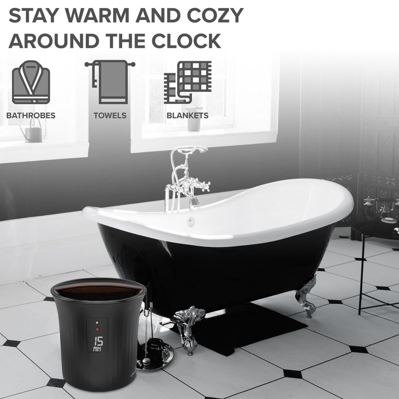 Live Fine Bathroom Towel Warmer, Small Blanket & Towel Heater, 5 of 7
