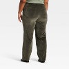 Women's Everyday Highest-Rise Straight Velvet Pants - Universal Thread™ - 2 of 3