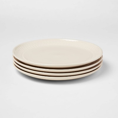 10" 4pk Stoneware Fairlee Dinner Plate White - Threshold™