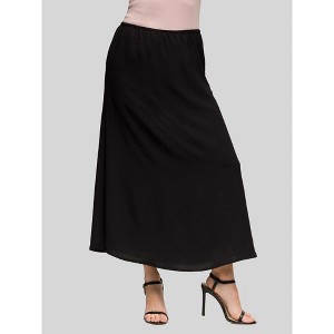 Womens Elastic Waist A-Line Maxi Skirt - 24seven Comfort Apparel™ - 1 of 4