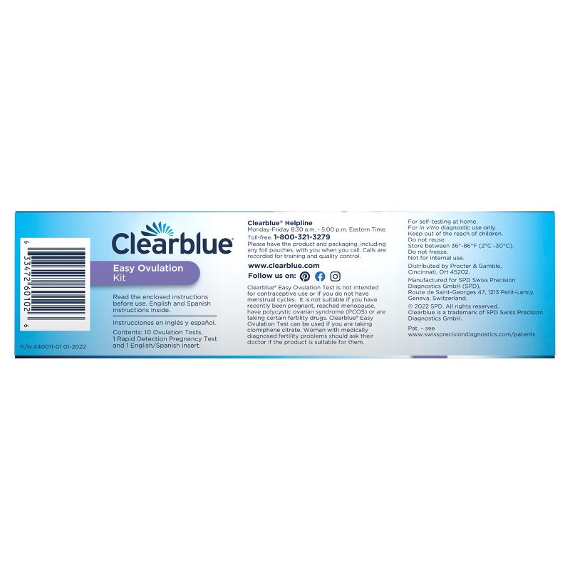 Clearblue Easy Ovulation Kit with Pregnancy Test - 11ct, 4 of 10