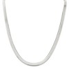 Black Bow Jewelry 7mm, Sterling Silver Solid Herringbone Chain Necklace - 3 of 4