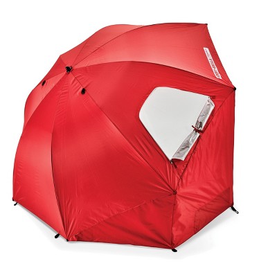 Sport-Brella Red 8-Foot UPF 50+ Beach Umbrella Shelter