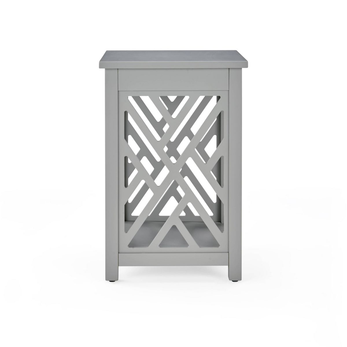 Alaterre Furniture Middlebury Wood End Table with Tray - thumbnail 7