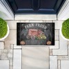 Stupell Industries Autumn Tractor Chalkboard Pumpkins Printed Outdoor Door Mat, design by Paul Brent, 18"x30" - 3 of 4